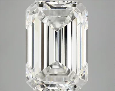 12.20ct F VVS2 Rare Carat Ideal Cut Emerald Lab Grown Diamond