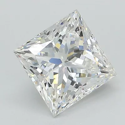 2.52ct E VS1 Rare Carat Ideal Cut Princess Lab Grown Diamond