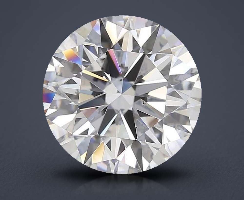 5.06ct D SI1 Rare Carat Ideal Cut Round Diamond