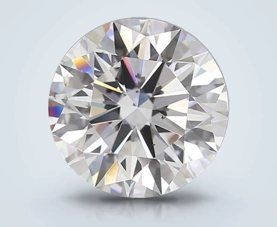 5.06ct D SI1 Rare Carat Ideal Cut Round Diamond