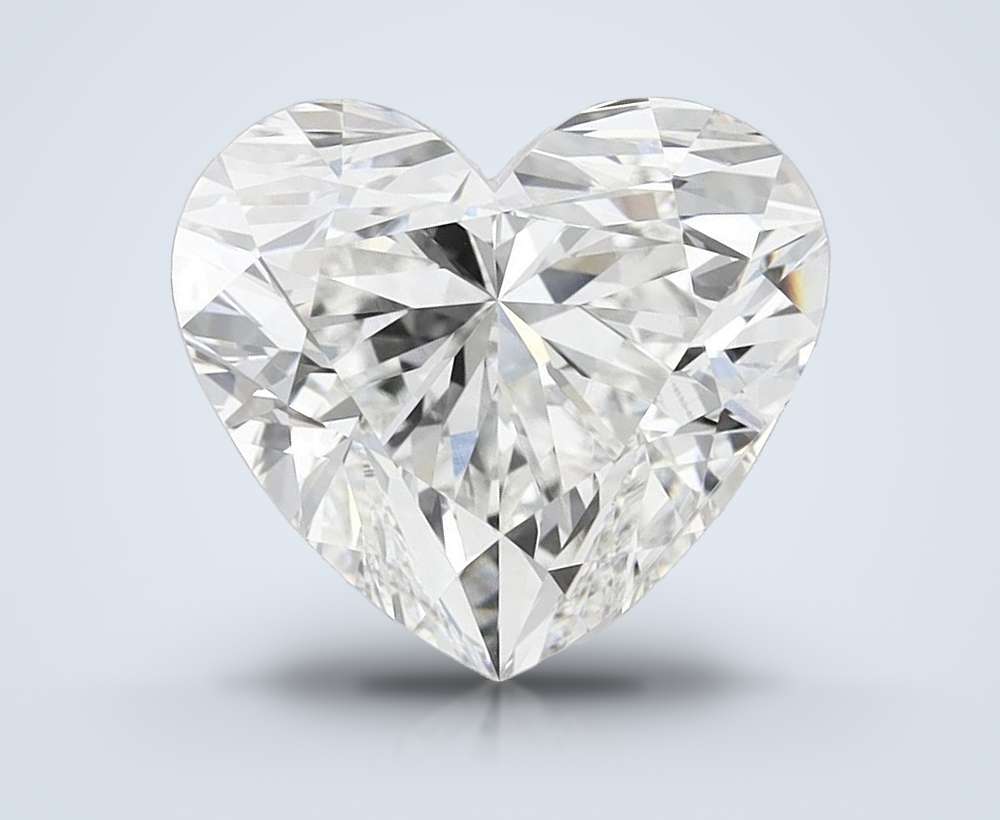 6.07ct E VVS2 Rare Carat Ideal Cut Heart Lab Grown Diamond