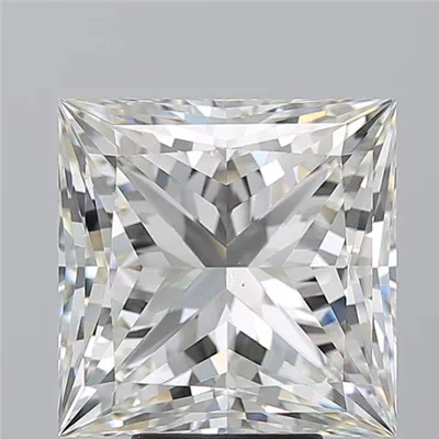 7.08ct J VS1 Rare Carat Ideal Cut Princess Diamond