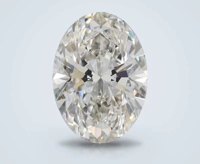 4.24ct H VS2 Rare Carat Ideal Cut Oval Lab Grown Diamond