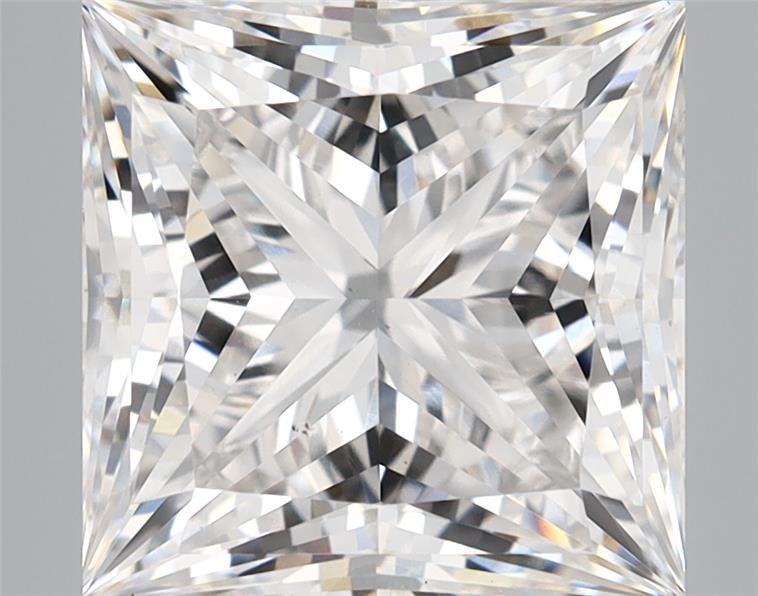 5.62ct F VS2 Rare Carat Ideal Cut Princess Lab Grown Diamond