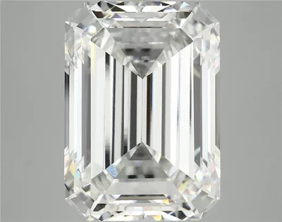 12.21ct F VVS2 Rare Carat Ideal Cut Emerald Lab Grown Diamond