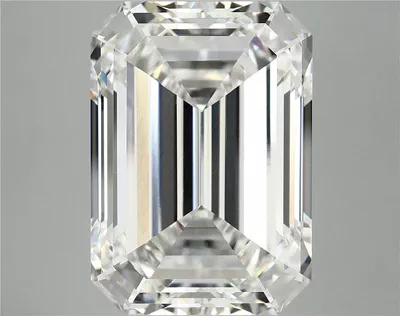 13.51ct F VVS2 Rare Carat Ideal Cut Emerald Lab Grown Diamond