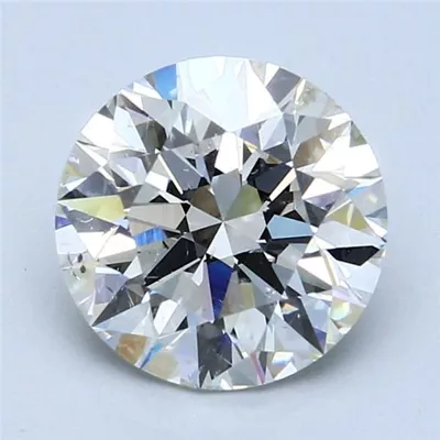 3.20ct I SI2 Rare Carat Ideal Cut Round Diamond