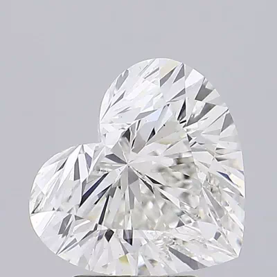 3.48ct H VS2 Rare Carat Ideal Cut Heart Lab Grown Diamond