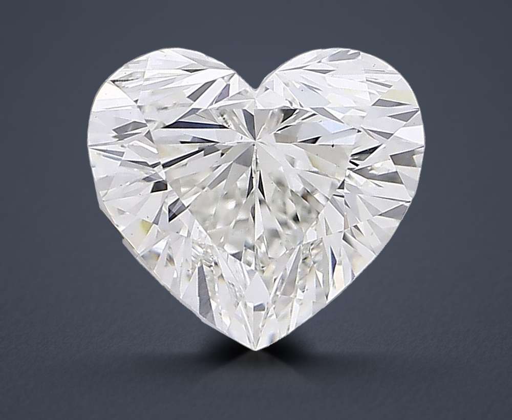 3.48ct H VS2 Rare Carat Ideal Cut Heart Lab Grown Diamond