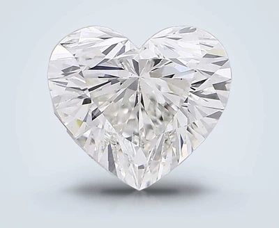 3.48ct H VS2 Rare Carat Ideal Cut Heart Lab Grown Diamond