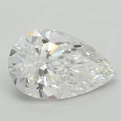 1.00ct D VS2 Rare Carat Ideal Cut Pear Lab Grown Diamond
