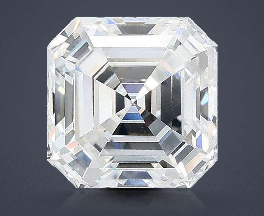 3.06ct E VVS2 Rare Carat Ideal Cut Asscher Lab Grown Diamond