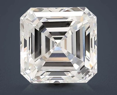 4.03ct F VVS2 Rare Carat Ideal Cut Asscher Lab Grown Diamond