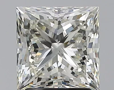 2.01ct K SI2 Rare Carat Ideal Cut Princess Diamond