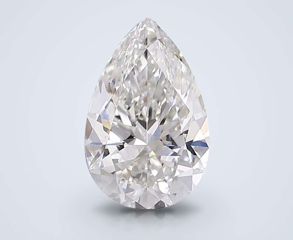 2.04ct G VS1 Rare Carat Ideal Cut Pear Lab Grown Diamond