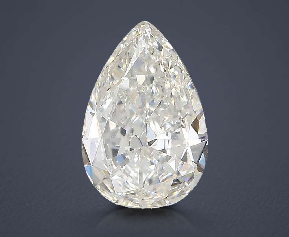2.25ct H SI1 Good Cut Pear Diamond