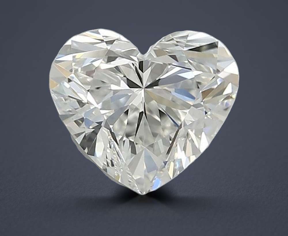 1.51ct F VS1 Rare Carat Ideal Cut Heart Lab Grown Diamond