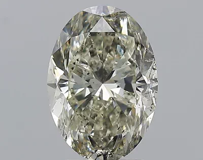3.02ct J SI2 Very Good Cut Oval Diamond