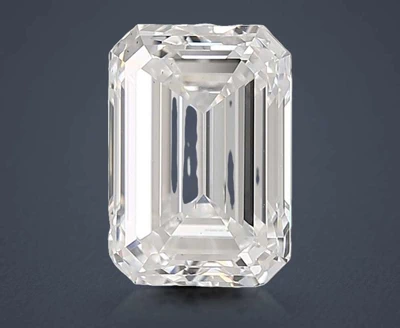 4.09ct F VS2 Very Good Cut Emerald Lab Grown Diamond