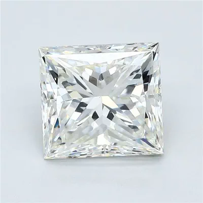 3.03ct I VS2 Rare Carat Ideal Cut Princess Diamond