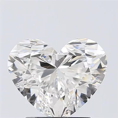 1.51ct F VS2 Rare Carat Ideal Cut Heart Lab Grown Diamond