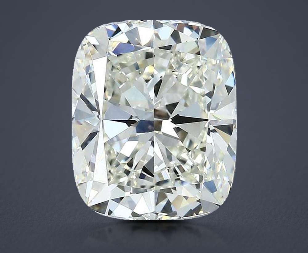 5.04ct J VVS2 Rare Carat Ideal Cut Cushion Diamond