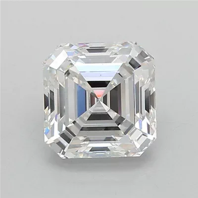 1.93ct F VS1 Rare Carat Ideal Cut Asscher Lab Grown Diamond