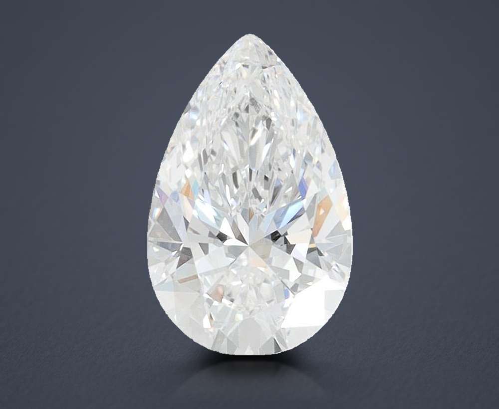 1.26ct D VVS1 Rare Carat Ideal Cut Pear Lab Grown Diamond