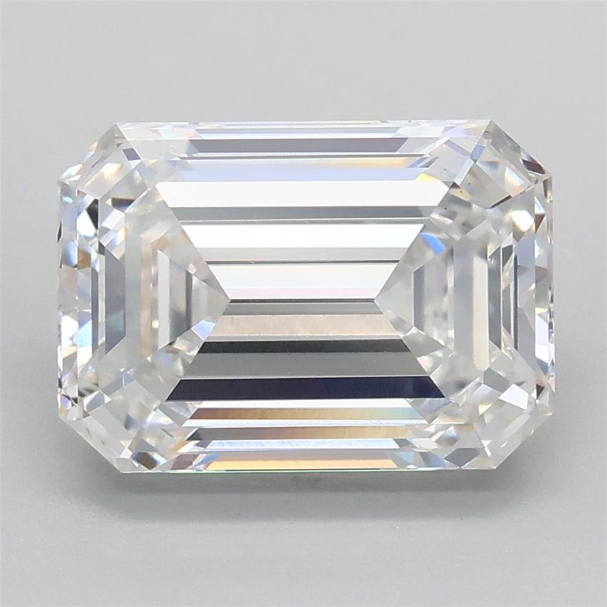 3.09ct E VS1 Rare Carat Ideal Cut Emerald Lab Grown Diamond