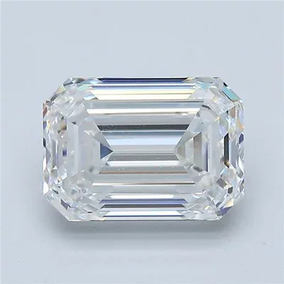 3.01ct G VS2 Rare Carat Ideal Cut Emerald Diamond