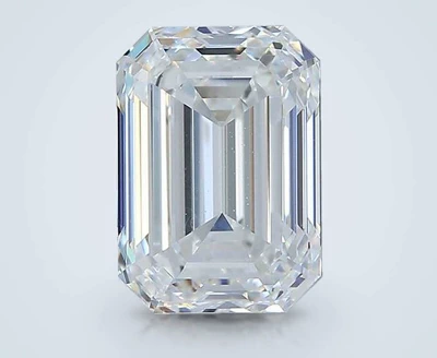 3.01ct G VS2 Rare Carat Ideal Cut Emerald Diamond