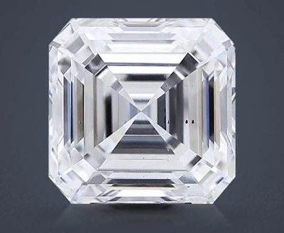 7.33ct D VS2 Rare Carat Ideal Cut Asscher Lab Grown Diamond