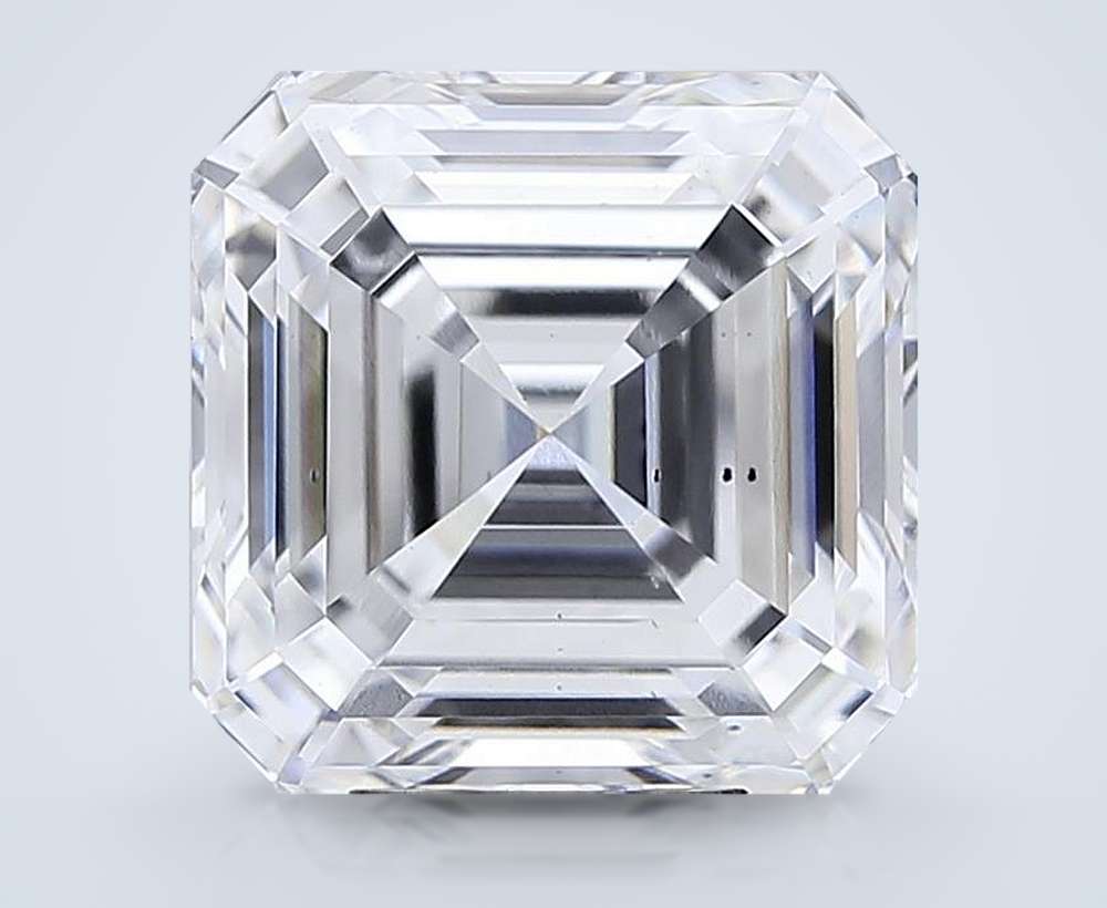 7.33ct D VS2 Rare Carat Ideal Cut Asscher Lab Grown Diamond