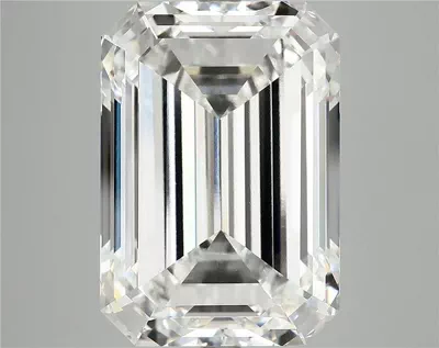 12.15ct F VVS2 Rare Carat Ideal Cut Emerald Lab Grown Diamond