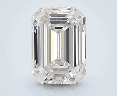 3.04ct D VS2 Rare Carat Ideal Cut Emerald Lab Grown Diamond