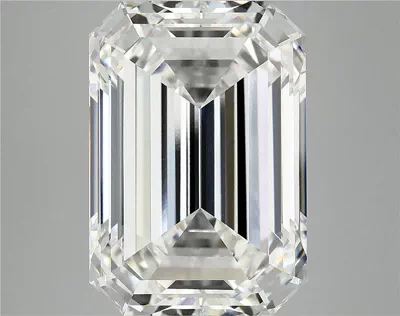 13.46ct F VVS2 Rare Carat Ideal Cut Emerald Lab Grown Diamond