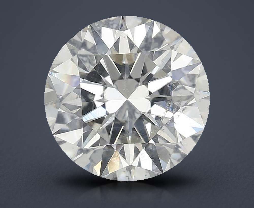 2.50ct I SI2 Rare Carat Ideal Cut Round Diamond