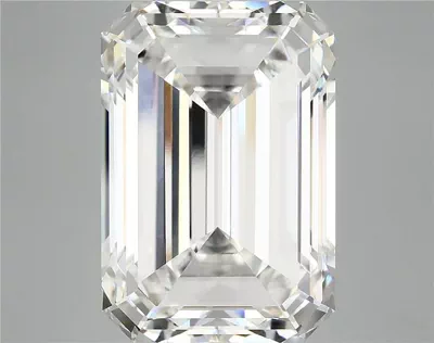 15.42ct F VVS2 Rare Carat Ideal Cut Emerald Lab Grown Diamond