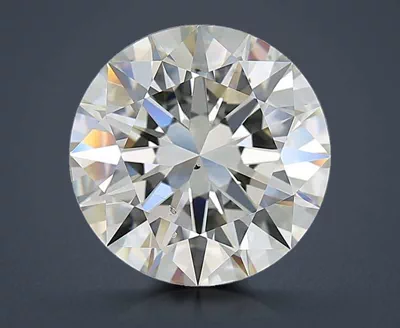 3.01ct J SI1 Rare Carat Ideal Cut Round Diamond