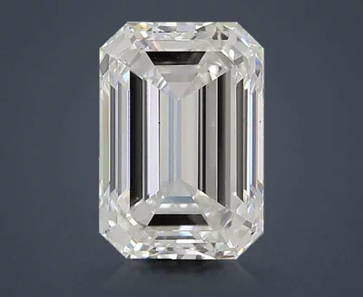 3.51ct D VS2 Rare Carat Ideal Cut Emerald Lab Grown Diamond