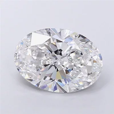 4.07ct D VS2 Rare Carat Ideal Cut Oval Lab Grown Diamond