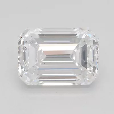 2.00ct D VVS2 Excellent Cut Emerald Lab Grown Diamond