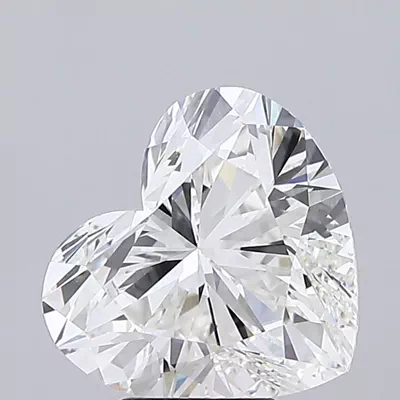 5.09ct G VVS2 Rare Carat Ideal Cut Heart Lab Grown Diamond