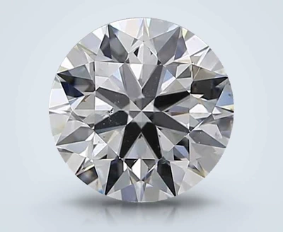 2.21ct E SI1 Rare Carat Ideal Cut Round Diamond