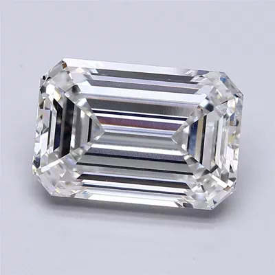 6.52ct F VS1 Rare Carat Ideal Cut Emerald Lab Grown Diamond