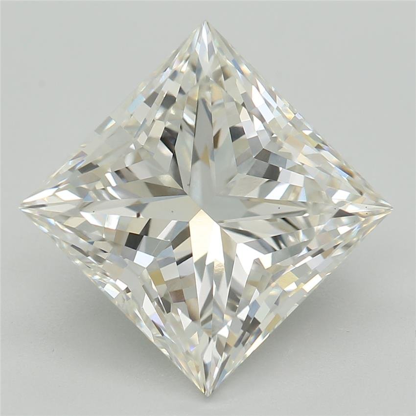 3.74ct H VS2 Rare Carat Ideal Cut Princess Lab Grown Diamond