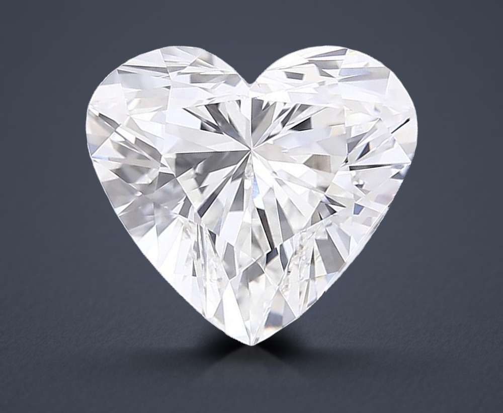 6.07ct E VVS2 Rare Carat Ideal Cut Heart Lab Grown Diamond