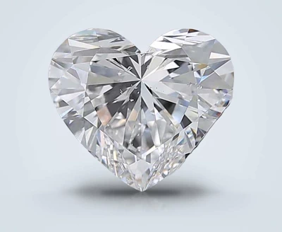 3.03ct E SI2 Rare Carat Ideal Cut Heart Diamond