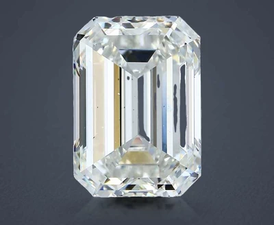 8.02ct H VS2 Rare Carat Ideal Cut Emerald Diamond
