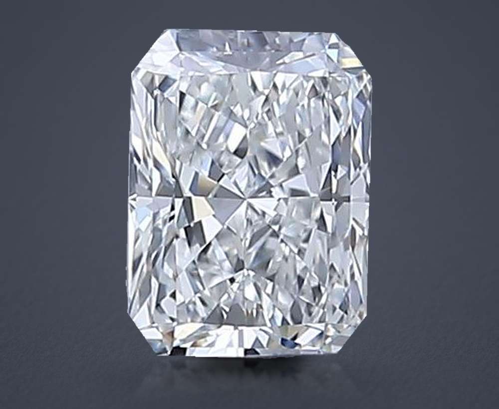 0.50ct E VVS1 Rare Carat Ideal Cut Radiant Lab Grown Diamond